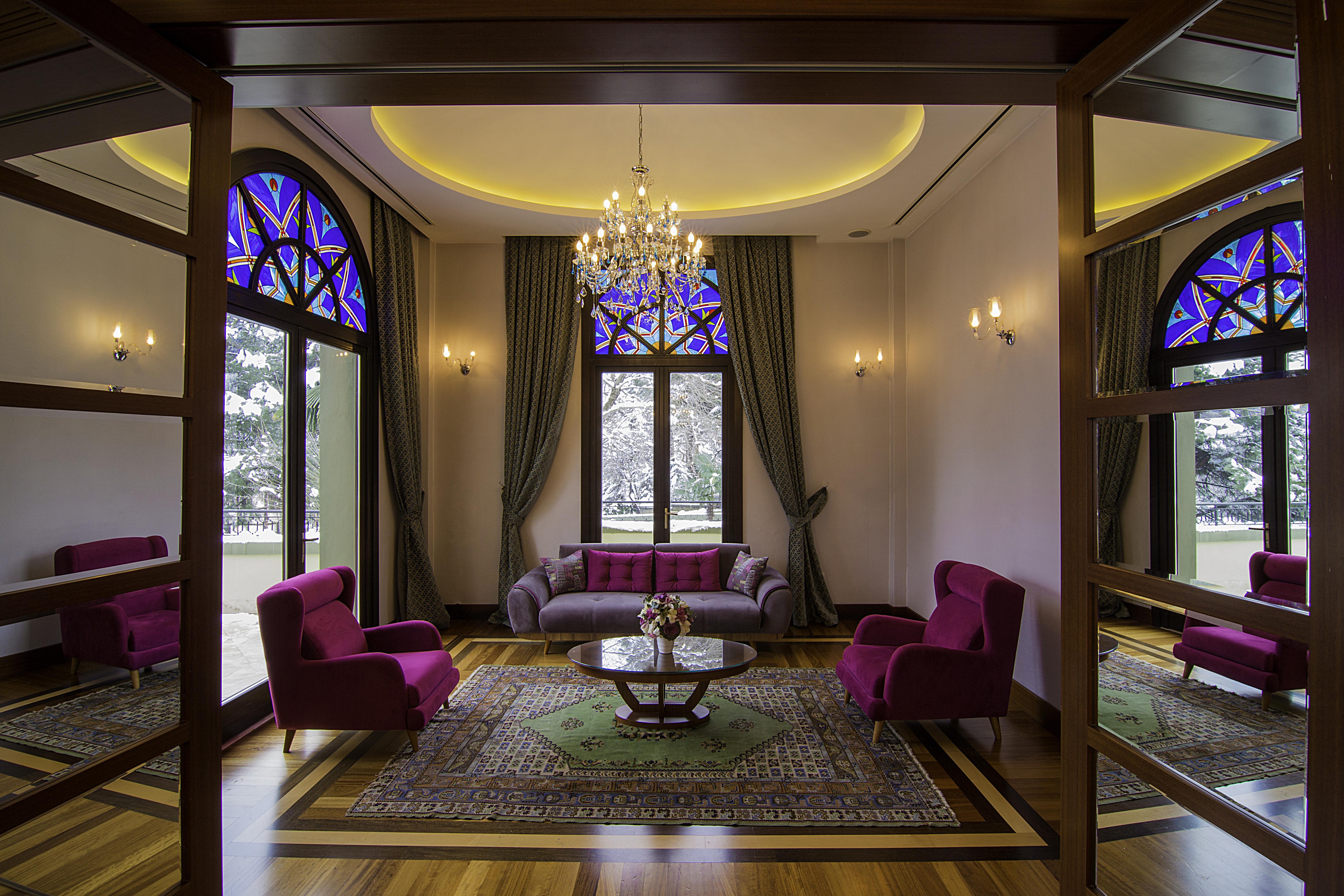 Hotel Celik Palas Convention Center & Thermal Spa Bursa Kültér fotó The interior of the hotel